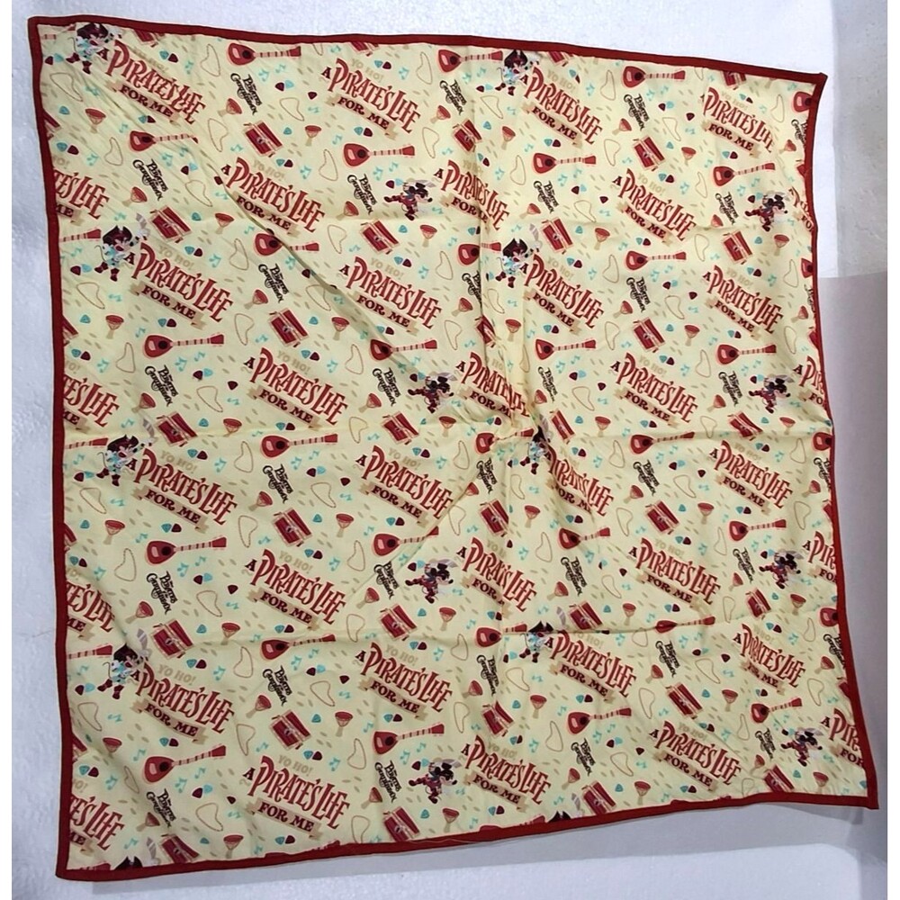 Disney Parks Pirates of Caribbean Bandana  A Pirate's Life For Me Mickey Mouse